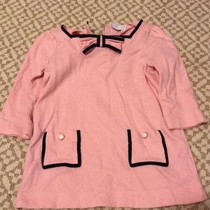 Janie and Jack long sleeve bow neck shirt